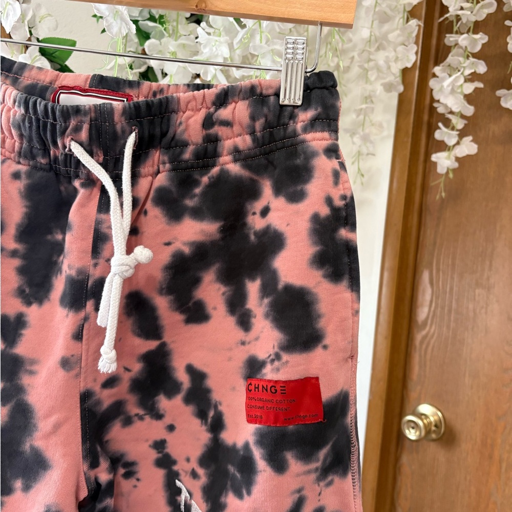 CHNGE Pink and Black Tie-Dye Jogger Sweatpants - Picture 2 of 6